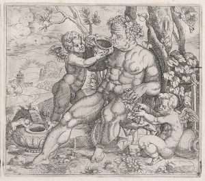 Bacchus dieu du vin et de la végétation