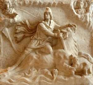 Mithra, dieu du soleil, de la justice et de la guerre